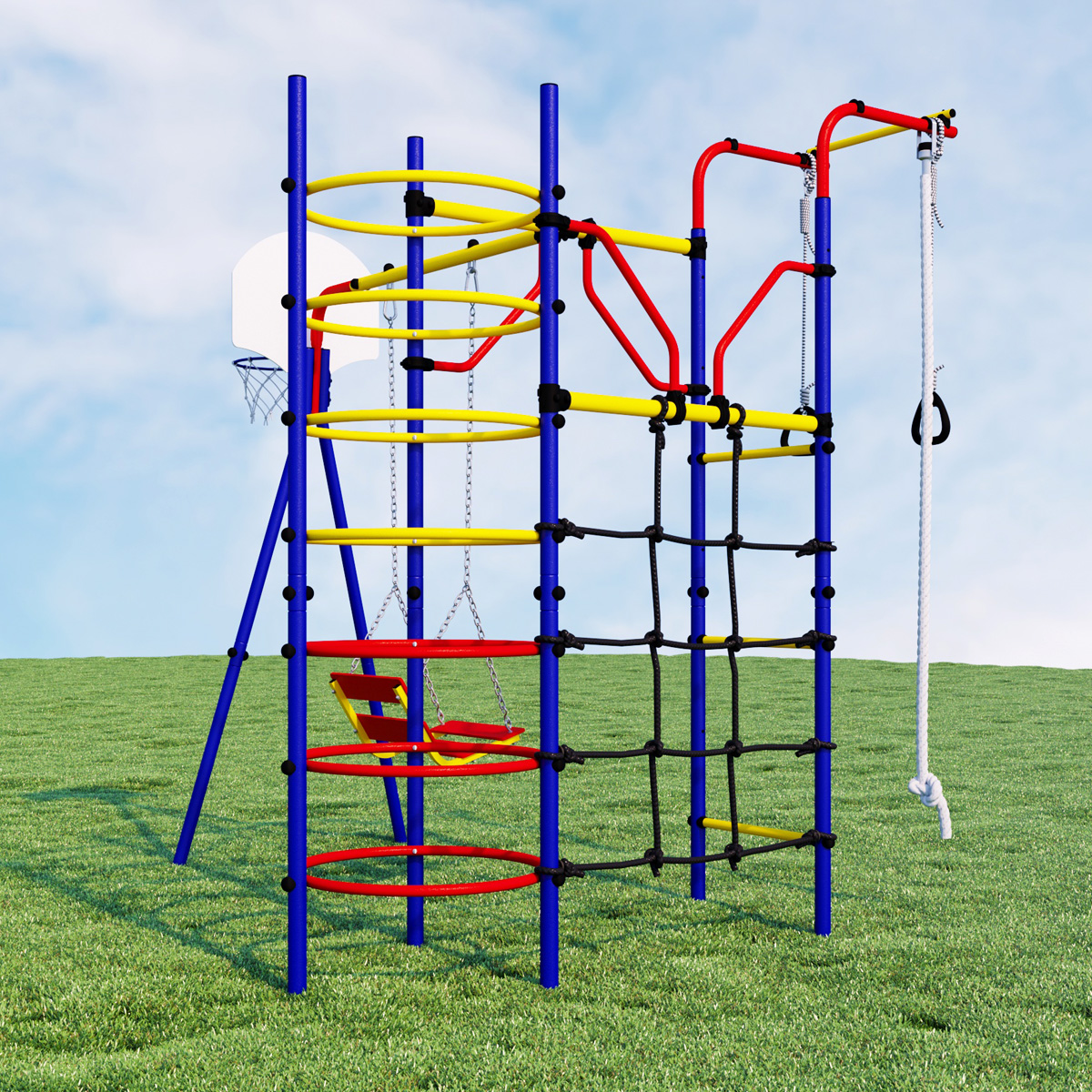 Спортивно-игровой комплекс ROMANA Космодром R.103.21.04 (+ ДСК-ВО 91.07 Качели детские)