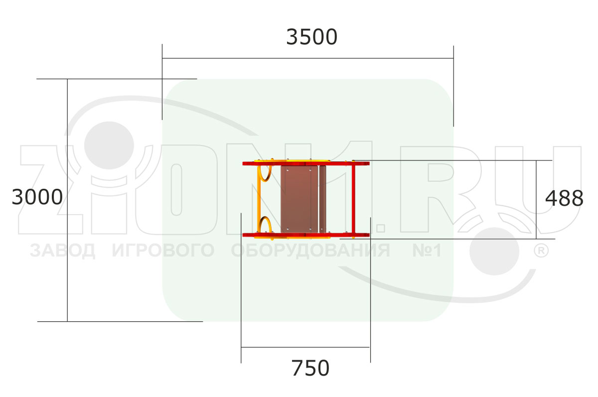Качалка на пружине ZION Петушок (КЧ043)