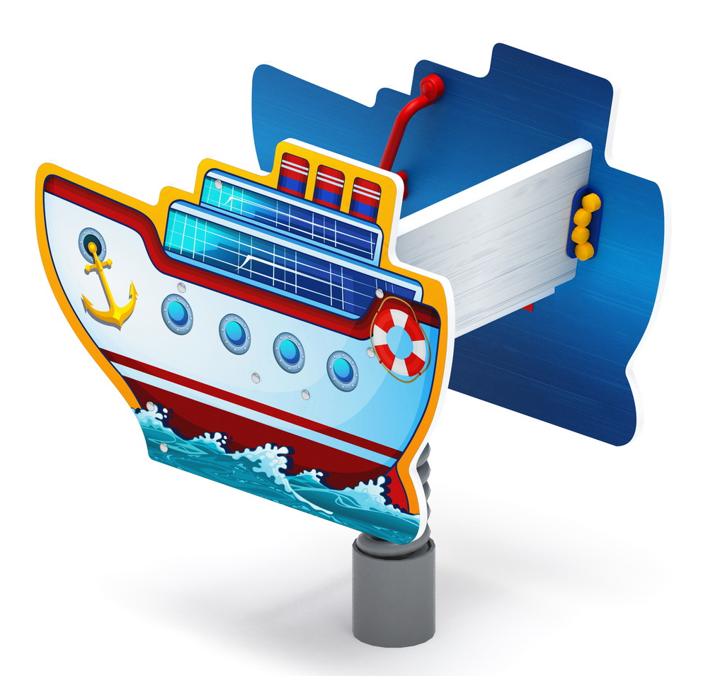 ПАРОХОДИК качалка на пружине ИО 22.17.01-01