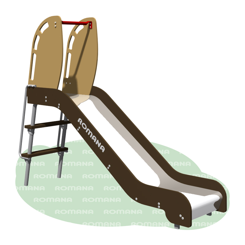 Горка h 950, скат нержавейка Romana 110.22.00 коричневый