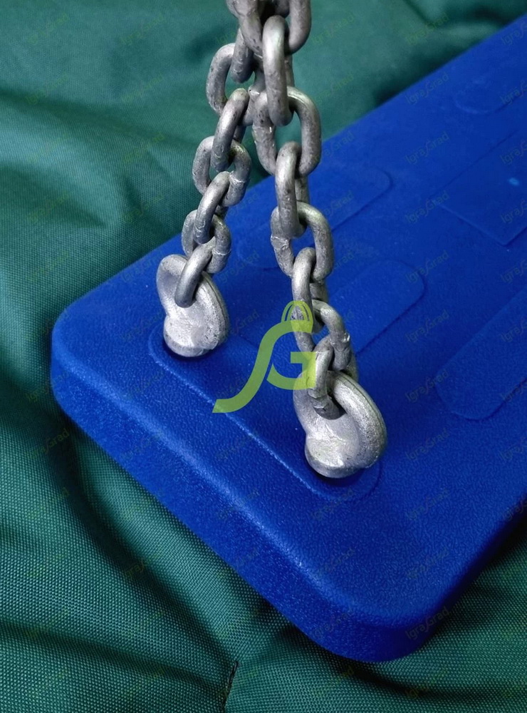 Качели одиночные с металлическим вкладышем IgraGrad синие