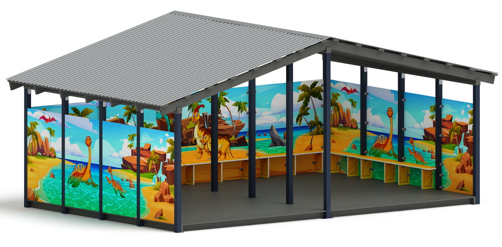 Теневой навес (Дино) МФ 70.6.4-13