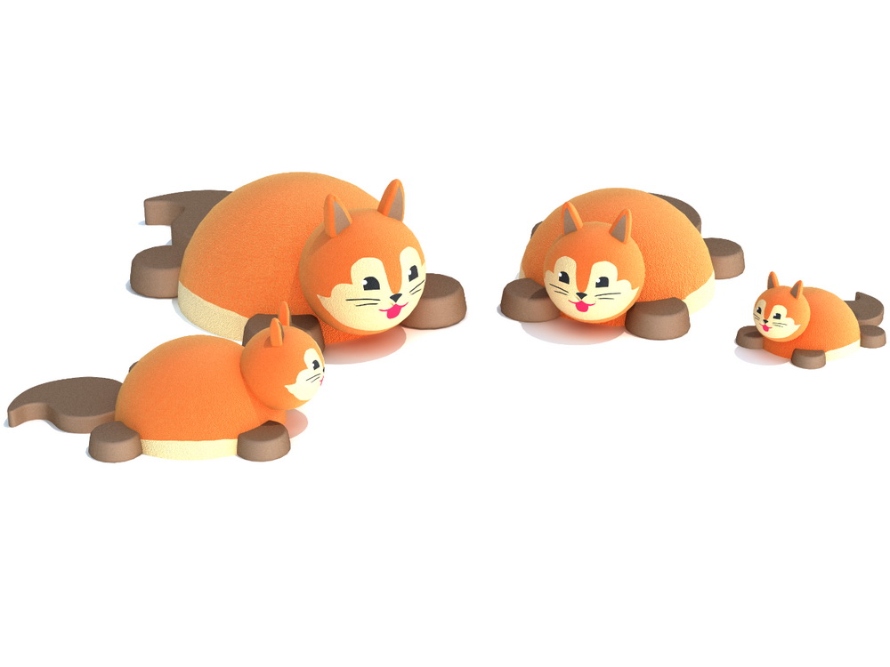 Резиновая 3D-фигура ZION Бельчонок (для парков и детских площадок)