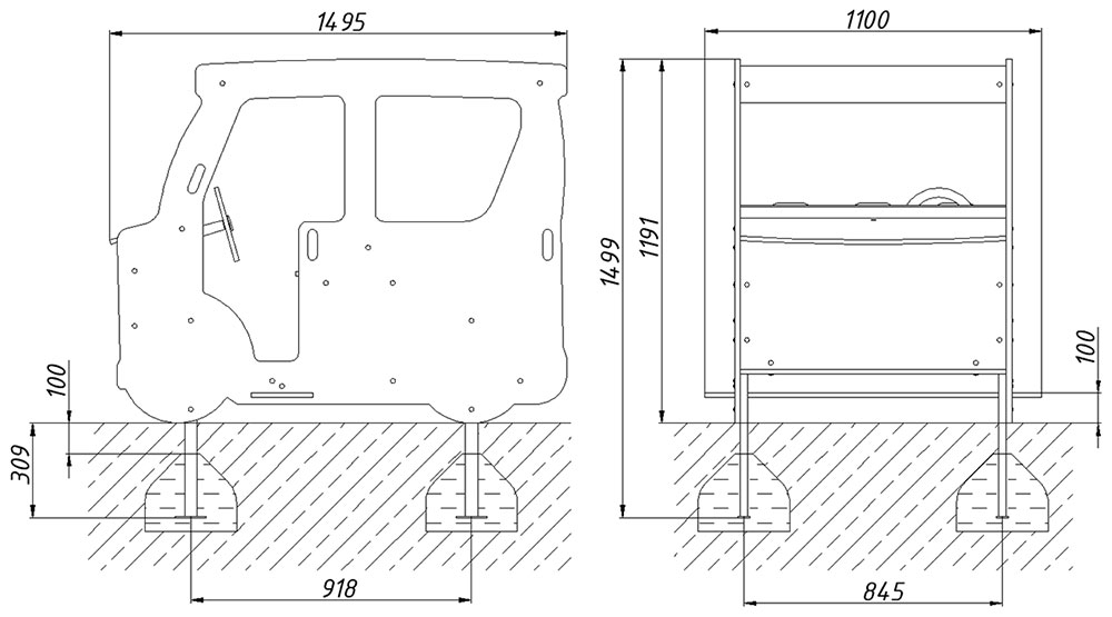 Игровой макет ZION Машина Скорая помощь (ИМ247)