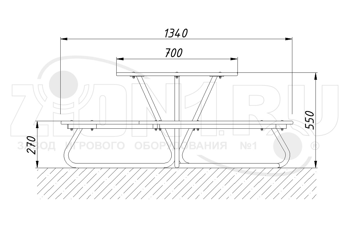 Столик детский ZION Улыбка (СП164)