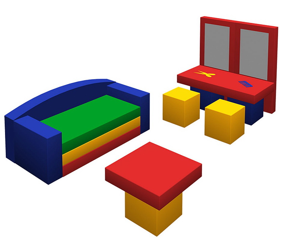 Мягкое игровое оборудование ПАРИКМАХЕРСКАЯ Romana (ДМФ-МК-08.96.02)