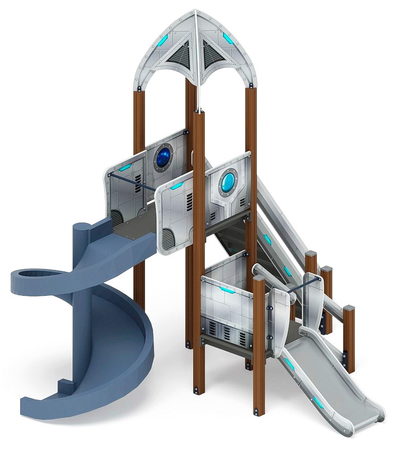 КОСМОПОРТ детский игровой комплекс ДИК 2.14.04-01 (H=750, H=2000)
