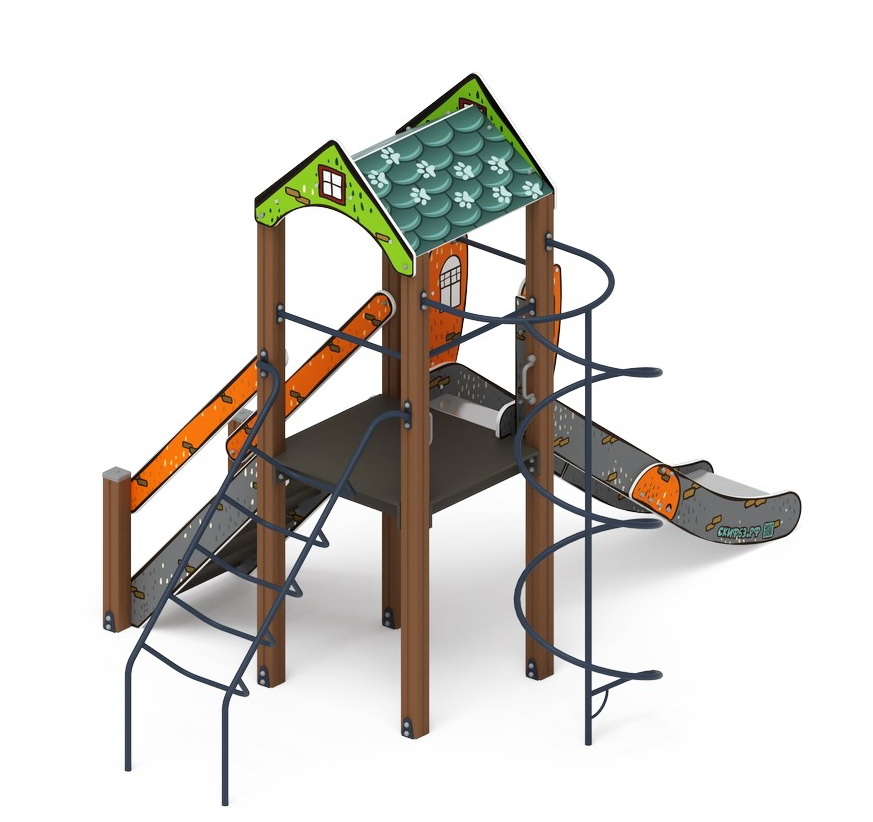 ИГРАЙТЕ С НАМИ (Город) детский игровой комплекс ДИК 2.01.1.04-01 (H=1200)