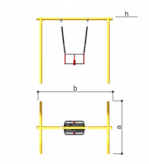 Качели детские МАЛЫШ Romana 108.59.00