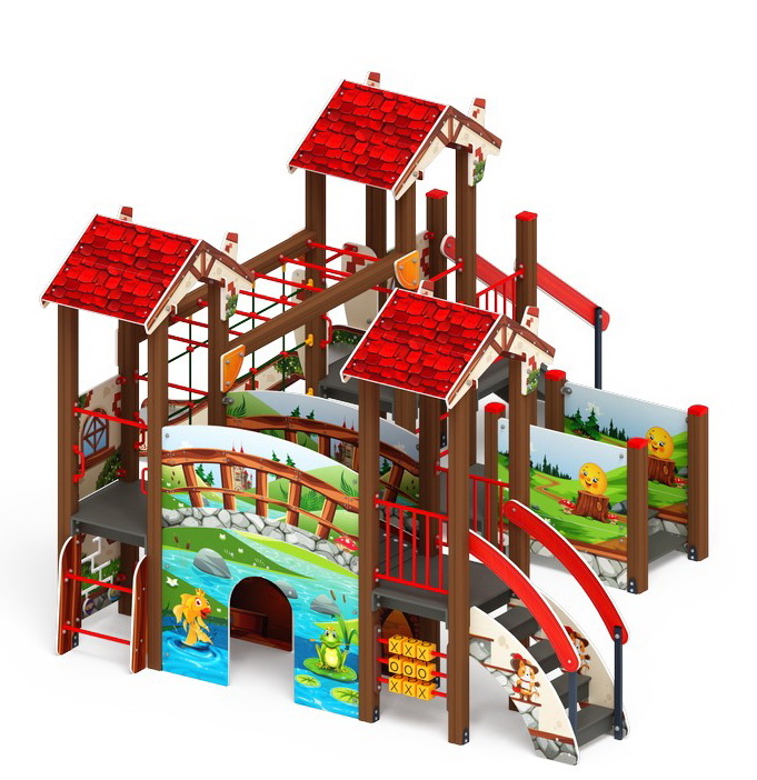 В ГОСТЯХ У СКАЗКИ детский игровой комплекс ДИК 1.05.01-07.С (H=900)