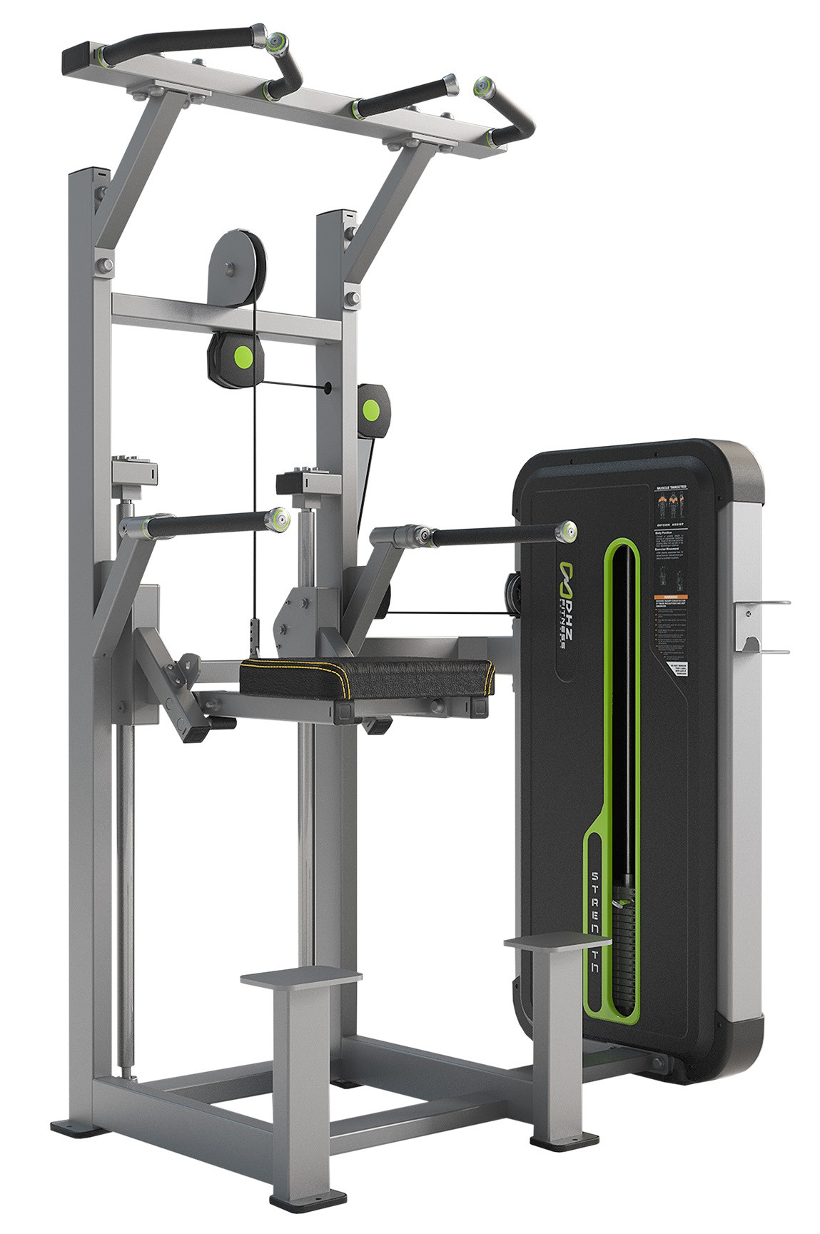 A3009 Турник, брусья с противовесом. Стек 88 кг
