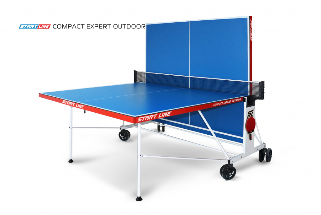 Теннисный стол START LINE Compact Expert Outdoor Blue с сеткой