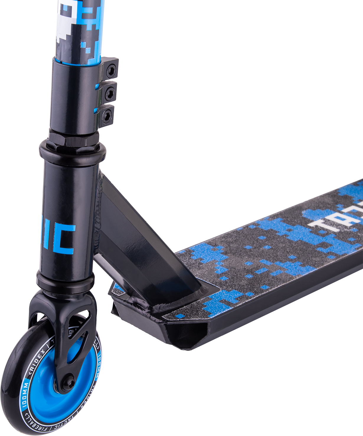 Самокат трюковый Tactic blue 100 мм