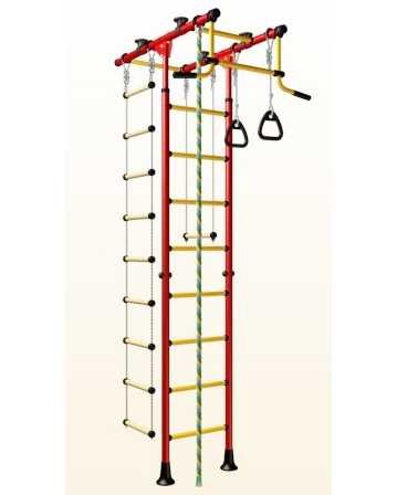 Детский спортивный комплекс ДСКМ "Комета-1" (ДСКМ-2-8.06.Т.490.01-108) обливные красно/жёлтый