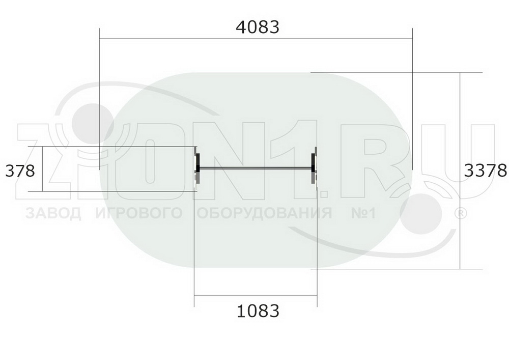Турник детский ZION Жираф (СЭ075)