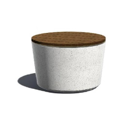 Скамейка бетонная круглая С-142