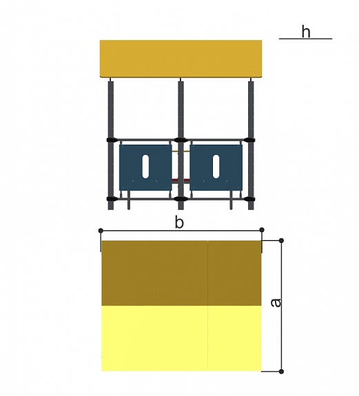 Беседка со скамьей и столом «Romana 301.07.00»