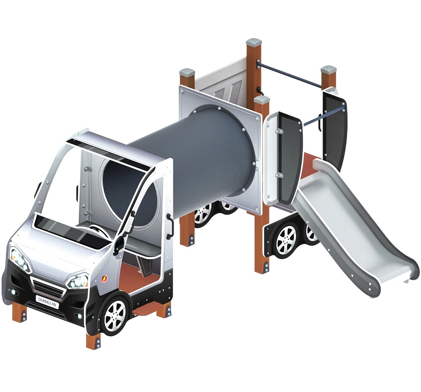 МАШИНКА С ГОРКОЙ тип 3 детский игровой комплекс ДИК 1.03.1.03-02 (H=750)