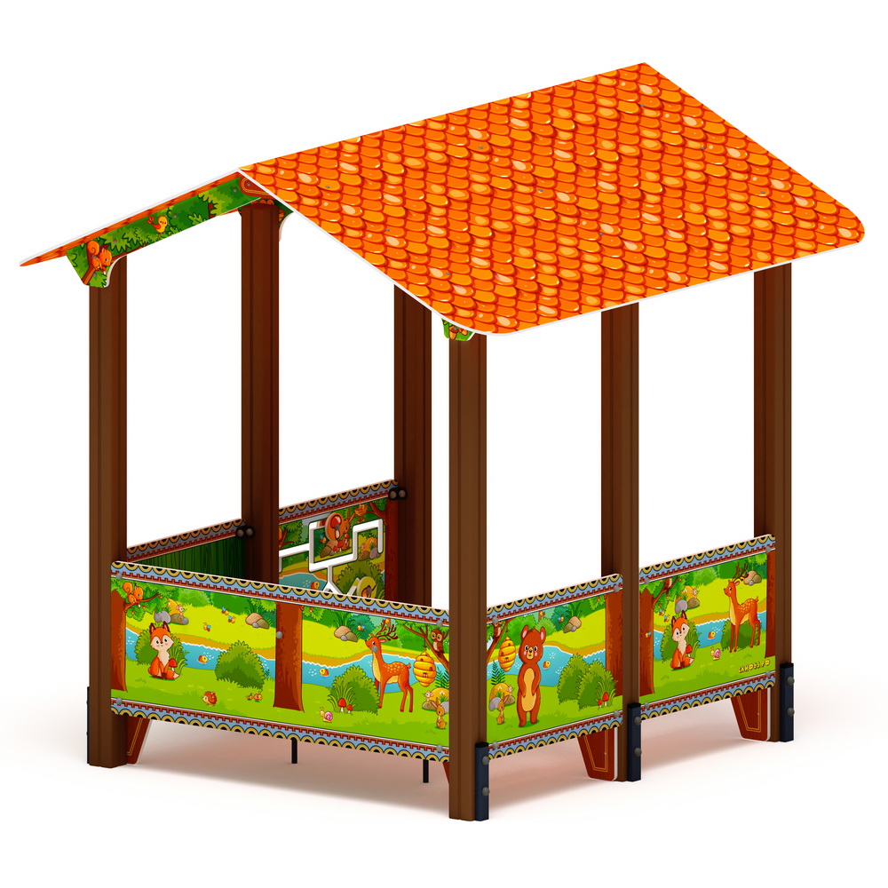 ДОМИК БОЛЬШОЙ 2 (Полянка) для детской площадки МФ 10.01.08-04