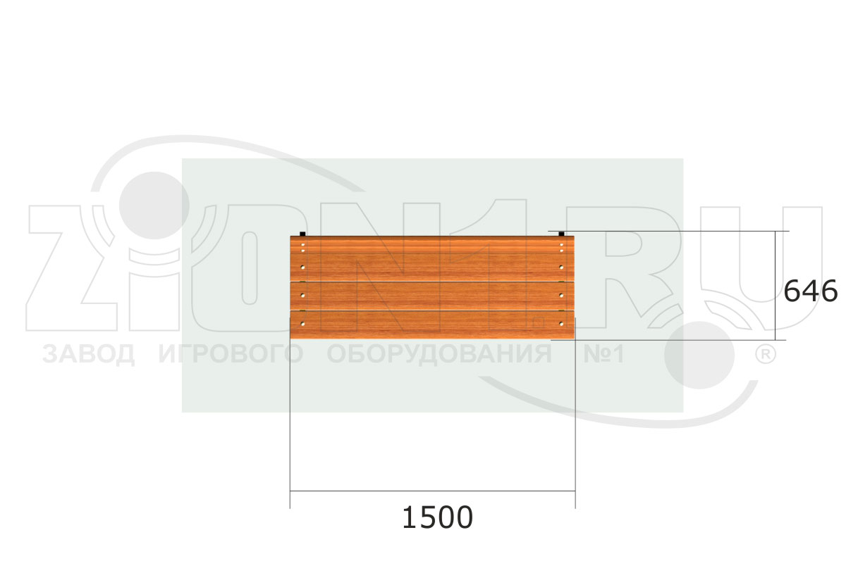 Скамейка парковая ZION ДП4 (СП184)