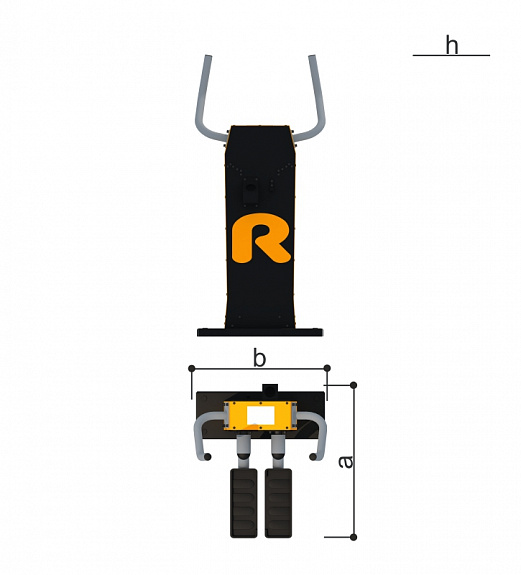 Тренажер уличный РАЗВЕДЕНИЕ/СВЕДЕНИЕ НОГ Romana 207.34.10