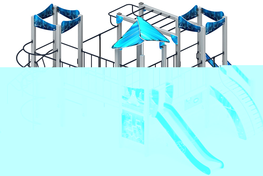 ВОЛШЕБНЫЙ ГОРОД детский игровой комплекс ДИК 2.19.02-02 (H=1200)