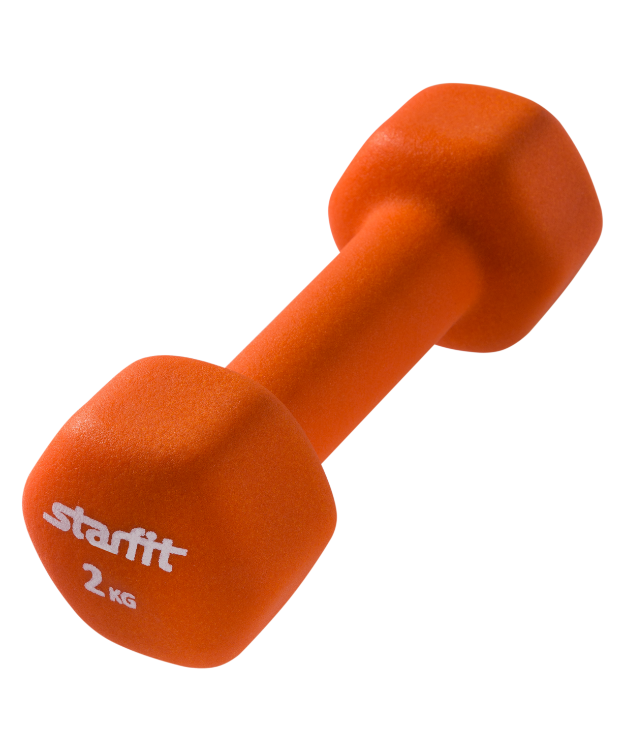 Гантель неопреновая STARFIT DB-201 2 кг, оранжевый (1 шт.) 1/10