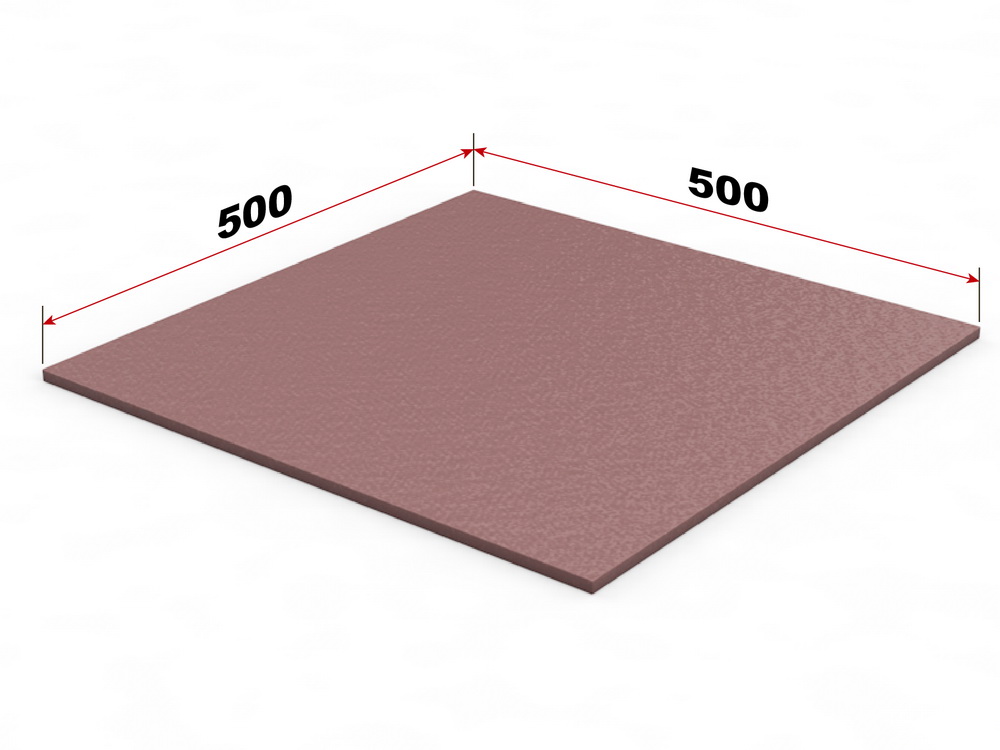 Резиновая плитка «Квадрат», разная толщина