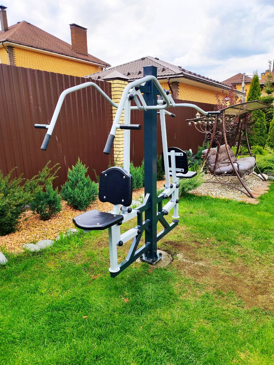 Установка уличного тренажера Air gym YT8