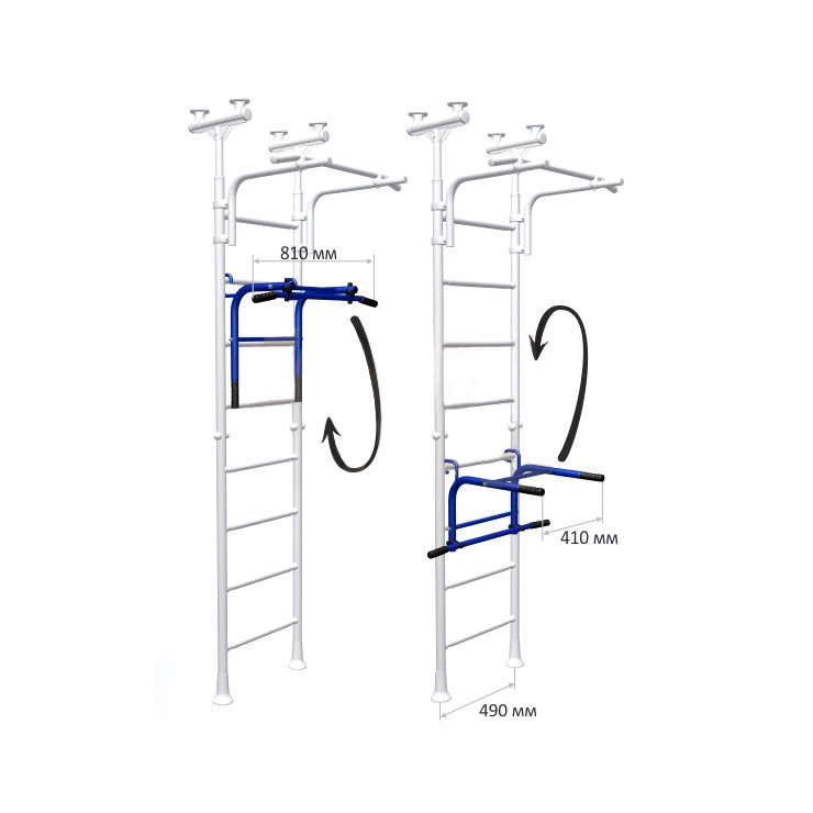 ДСК ВО.92.83.00 Турник+брусья "Карусель" синий
