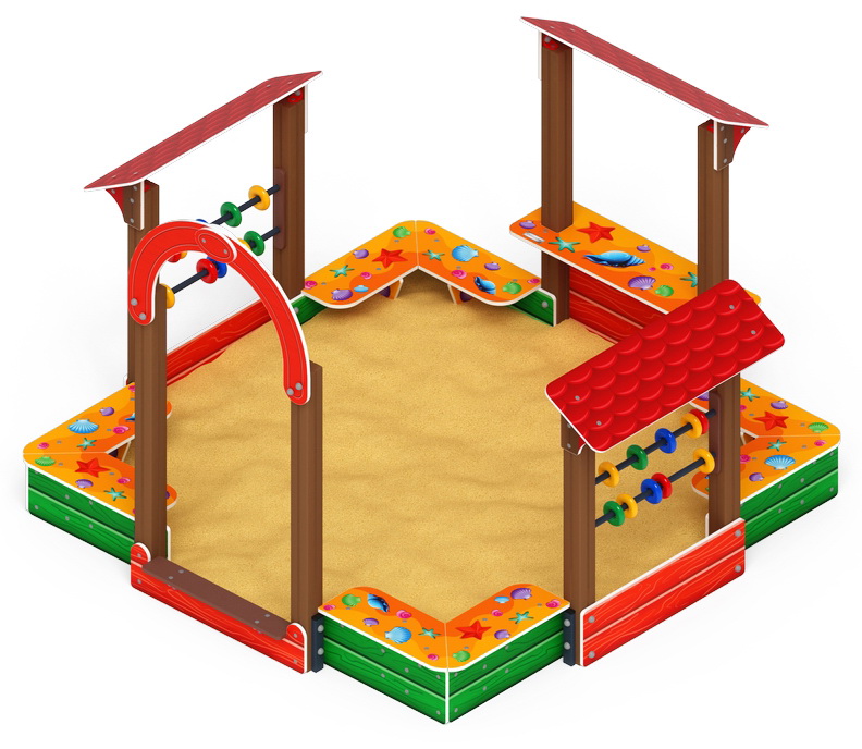 ТЕРЕМОК песочный дворик (Ракушки) ИО 6.01.04-01