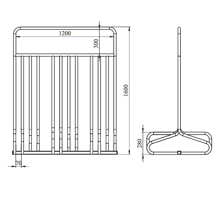 Велопарковка Air Gym Прайм VP53 (6 мест)