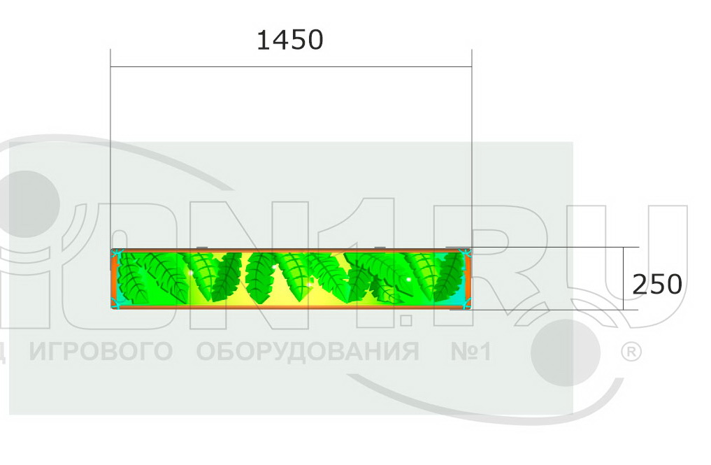 Ящик-скамья ZION для теневых навесов Маугли