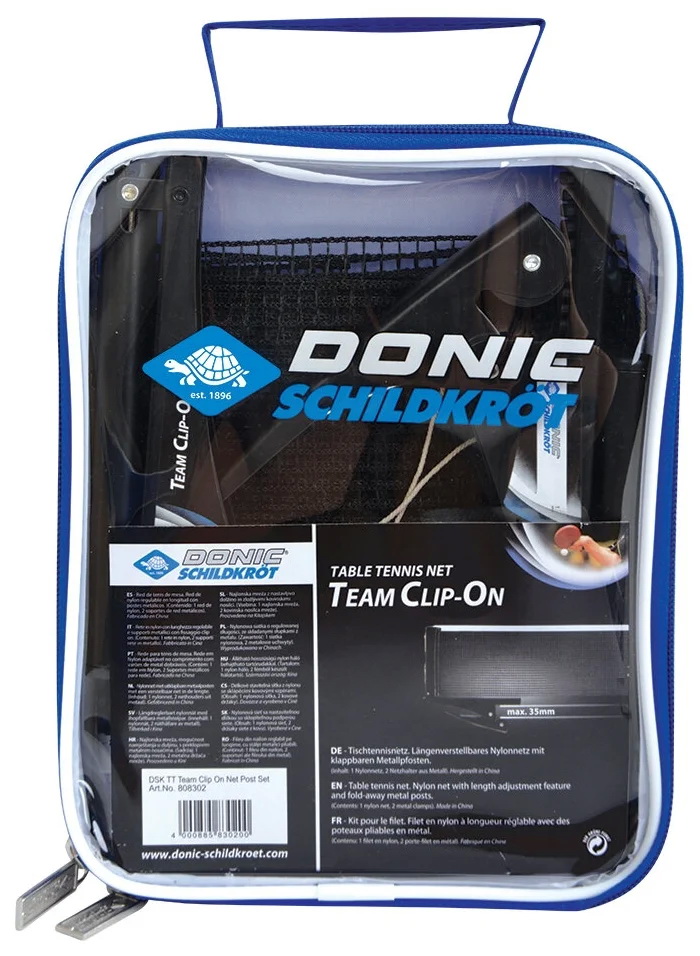 Сетка для настольного тенниса DONIC Team Clip-On (12.207)