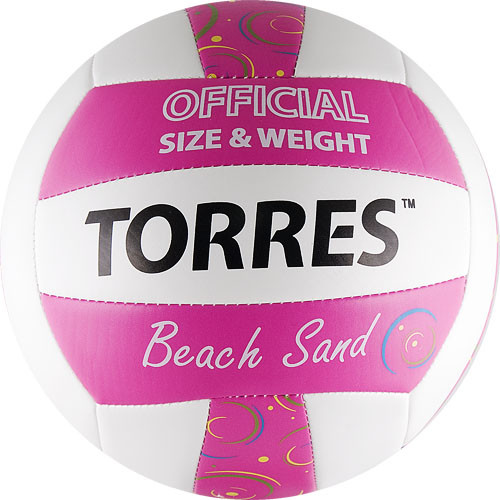 Мяч волейбольный TORRES Beach Sand Pink