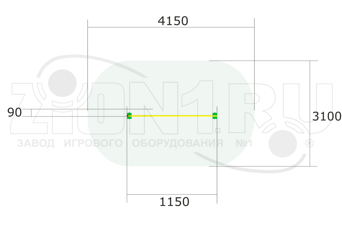 Стенка ZION для перелезания М1 (ЭЛ034)