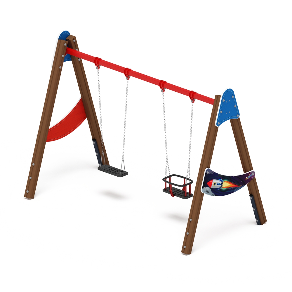 КОСМОПОРТ качели Д2 двойные ИО 12.Д.03.04.02-П