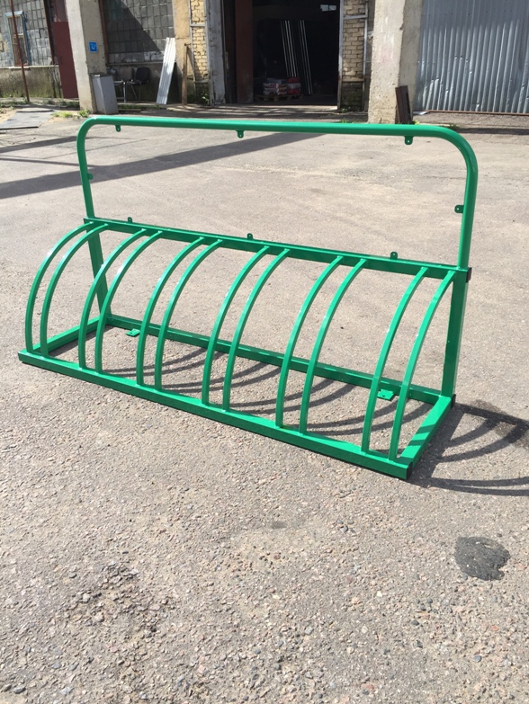 Велопарковка Оптима-1 рекламная на 6 мест