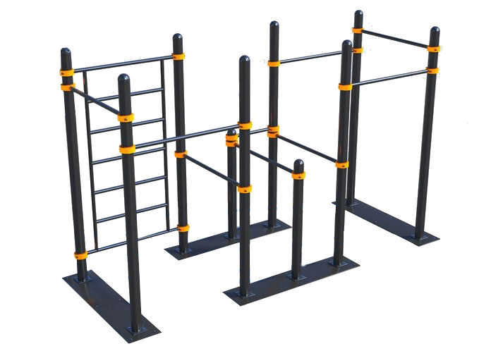 Мобильный спортивный комплекс  с лестницей, турниками и брусьями СВС-106