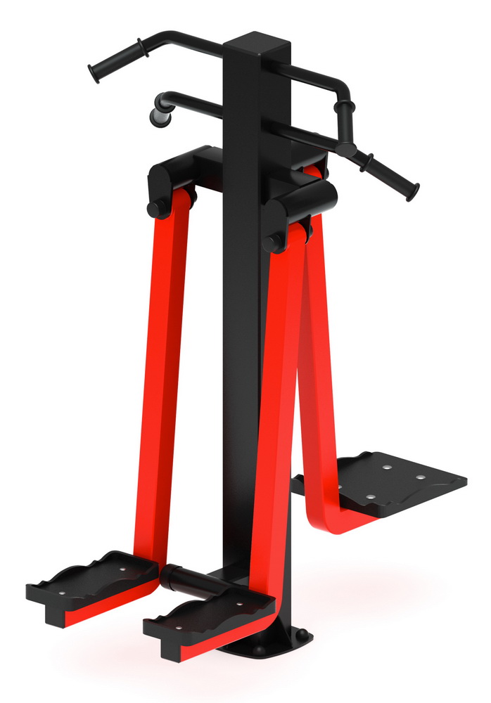 Тренажер уличный ХИПС + МАЯТНИК (красный) СТ 024-11.П