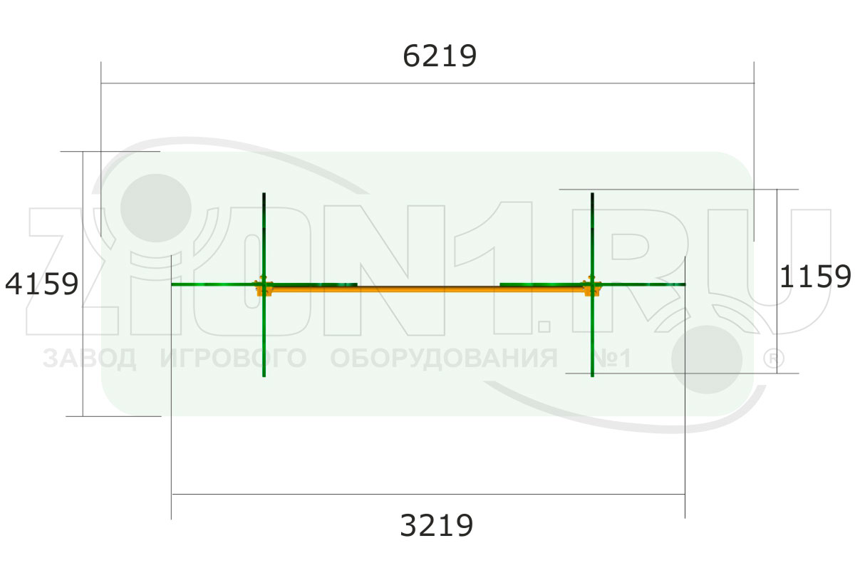 Канатная дорога ZION Пальмы (ЭЛ037)