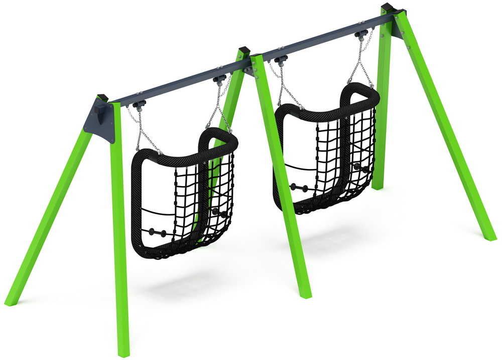 Качели М2 двойные ИО 12.М.08.08.01-02 (зеленый)
