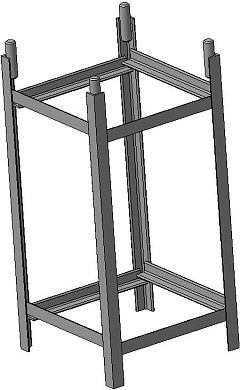 Каркас фундамента для двойной качалки ФК-02