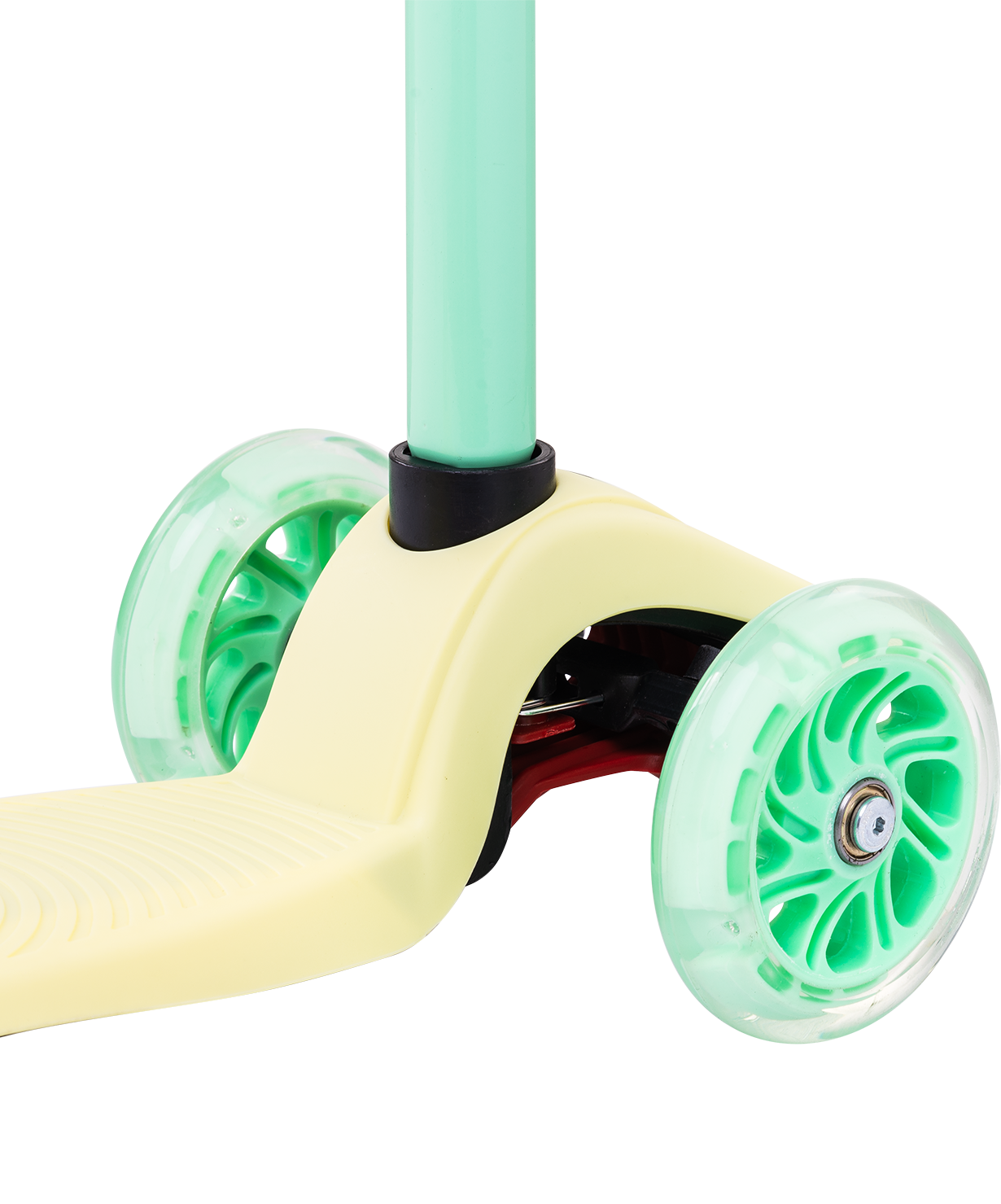 Самокат 3-колесный Snappy 3D, 120/80 мм, желтый/мятный