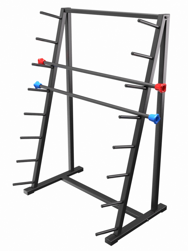 Стойка для бодибаров горизонтальная односторонняя, 8-уровневая (13.406)