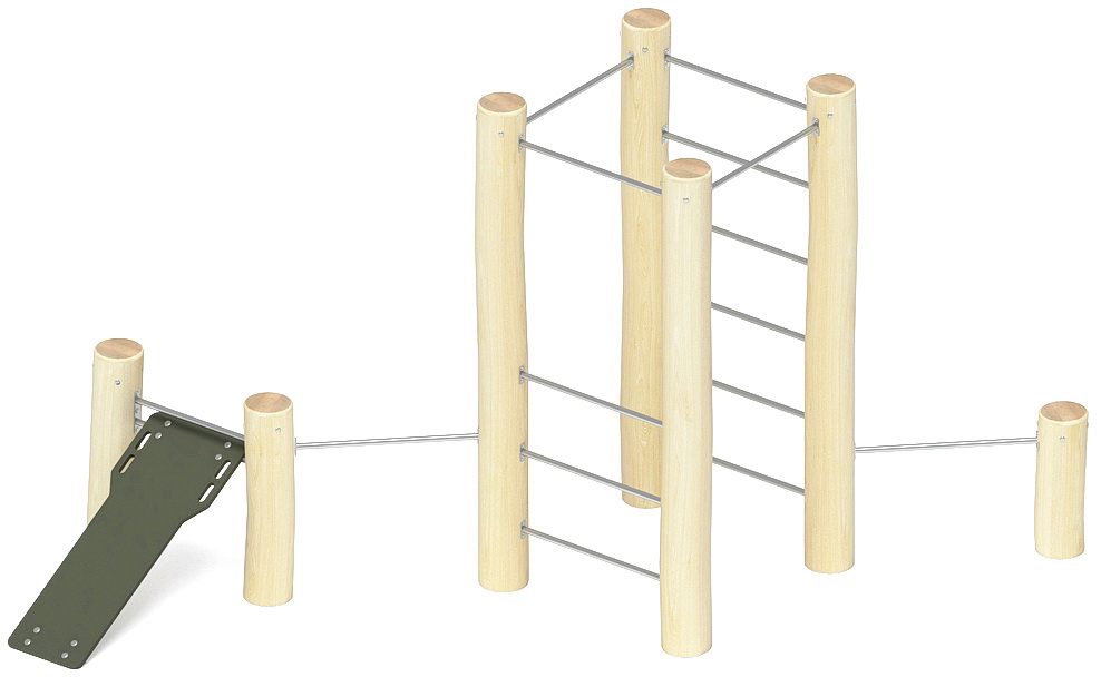 Детский комплекс Спортивная серия (Робиния) СК 2.08.04