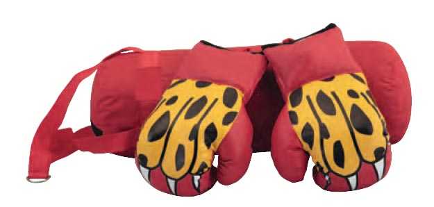 Набор боксерский детский (мешок + перчатки), BS, цвет красный