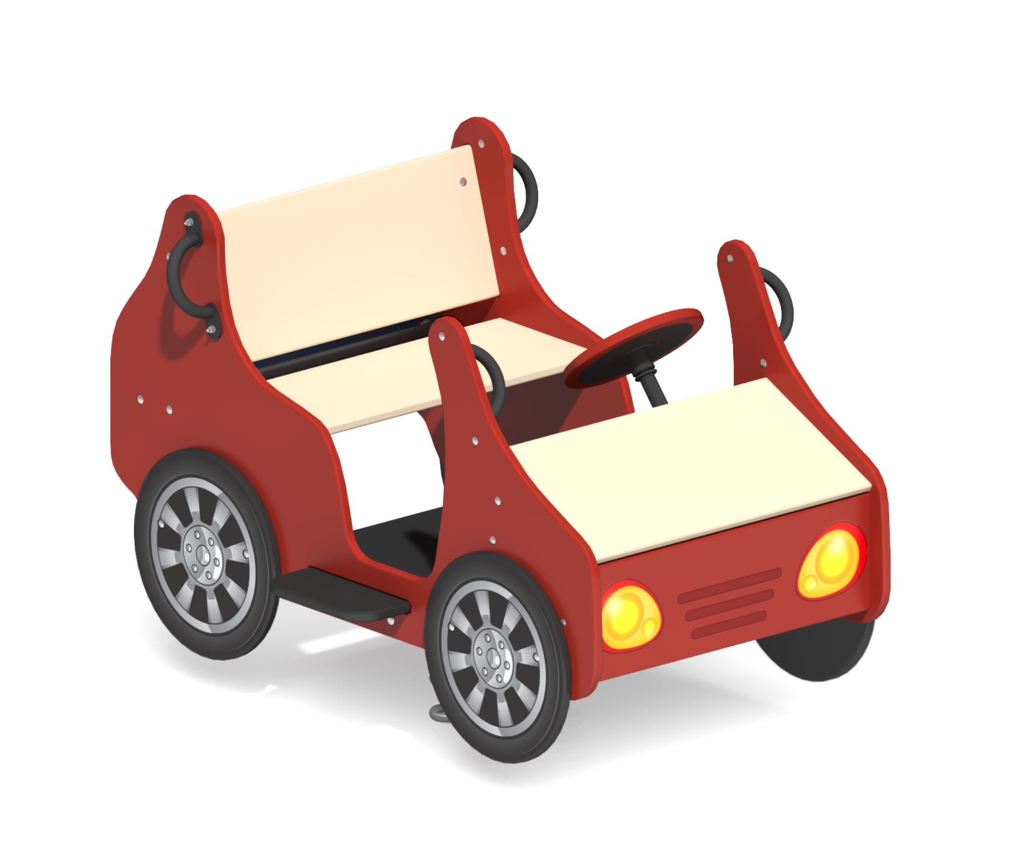 Качалка на двойной пружине  для детской площадки Кабриолет КБ-04.1