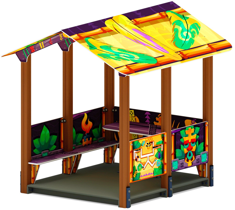 ДОМИК БОЛЬШОЙ 1 (Майя) для детской площадки МФ 10.01.07-03