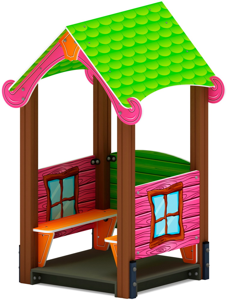 Домик малый ЛУКОМОРЬЕ для детской площадки МФ 10.25.02-01